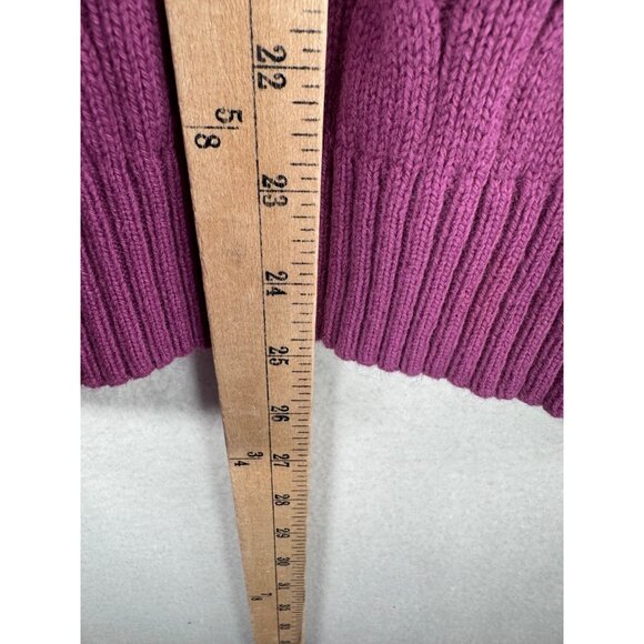 VTG Eddie Bauer Angora and Rabbit hair blend turtle neck sweater fuschia XL - Picture 5 of 5